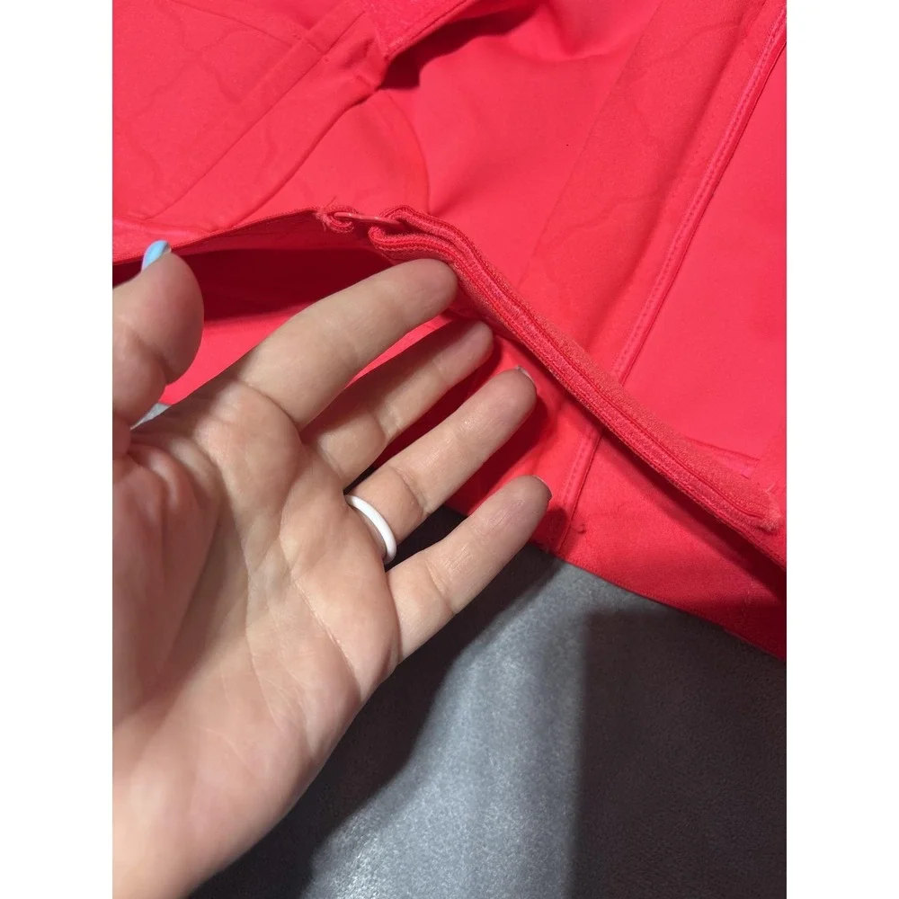 Shefit Sports Bra Womens 5Luxe Pink Zip Front Adjustable High Impact Crossback